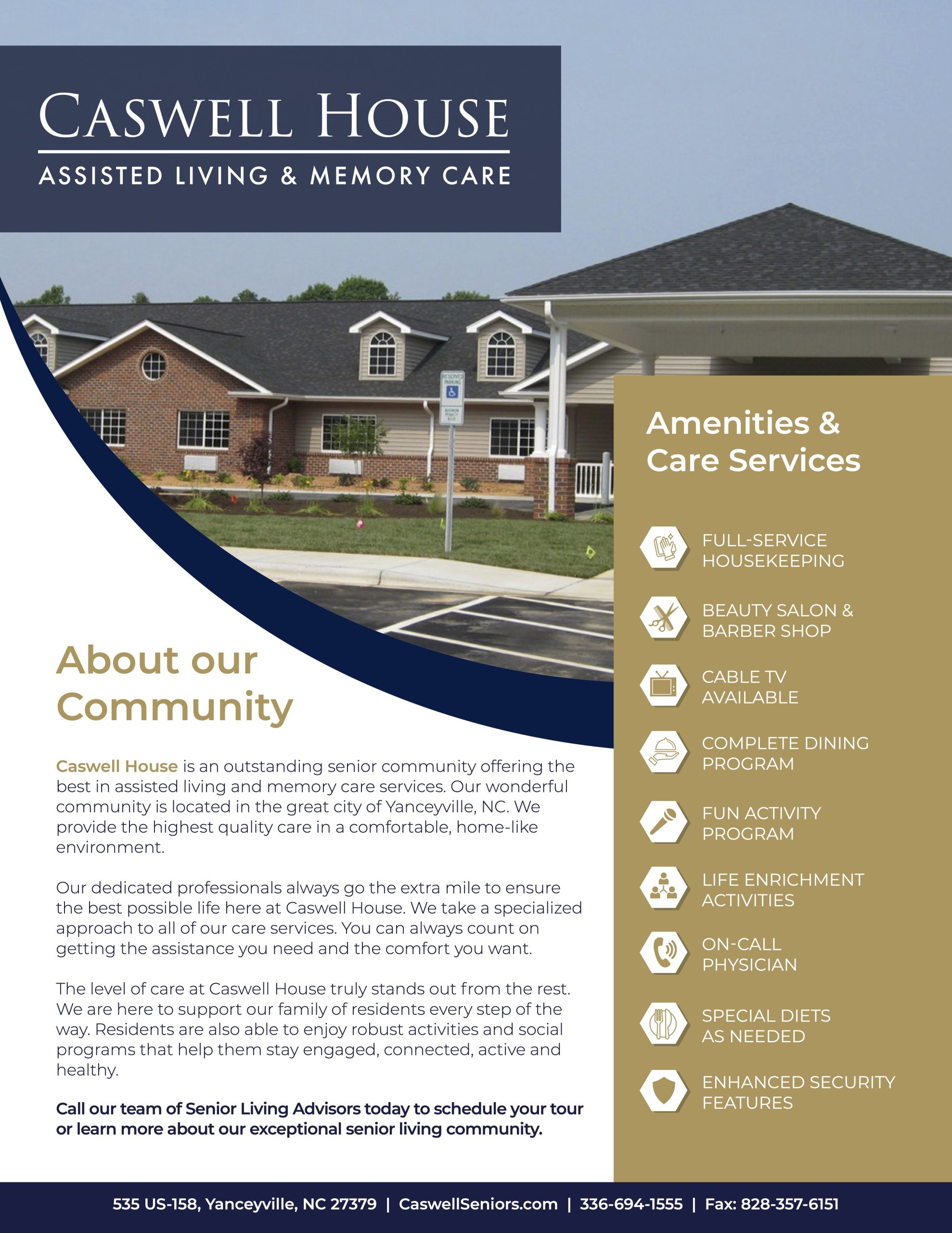 Caswell House - About our Services